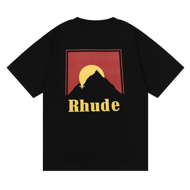 画像3: Unisex RHUDE mountain print T-shirt ユニセックス男女兼用RHUDEマウンティン山プリント半袖Tシャツ (3)