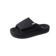 画像2: soft leather velcro sandals slippers 　ソフトレザーベルクロ厚底サンダル スリッパフリップフロップビーチサンダル (2)