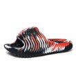 画像1: Men's Unisex marble color tie dye  Flat Sandals slippers Sneakers 男女兼用マーブルタイダイサンダルシャワーサンダル ビーチサンダル スニーカーシューズ (1)