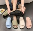 画像6: soft leather velcro sandals slippers 　ソフトレザーベルクロ厚底サンダル スリッパフリップフロップビーチサンダル (6)