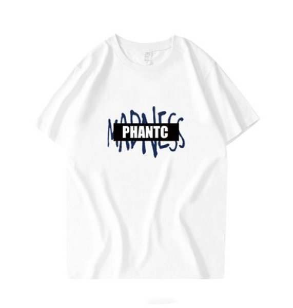 画像1: Unisex Black Box PHANTC logo round neck T-shirt　 ユニセックス男女兼用ブラックボックスPHANTCロゴ半袖 Tシャツ (1)