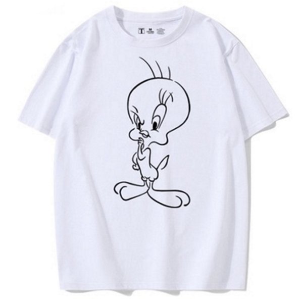 画像1: Looney Tunes Print T-shirt　男女兼用ユニセックスルーニー・テューンズプリント半袖袖Tシャツ  (1)