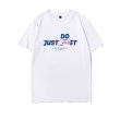 画像1: Unisex JUST DO IT logo T-shirt round neck T-shirt　 ユニセックス男女兼用JUST DO ITロゴ半袖 Tシャツ (1)