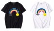 画像3: Unisex Smile & Rainbow logo T-shirt round neck T-shirt　 ユニセックス男女兼用スマイル＆レインボーロゴ半袖 Tシャツ (3)