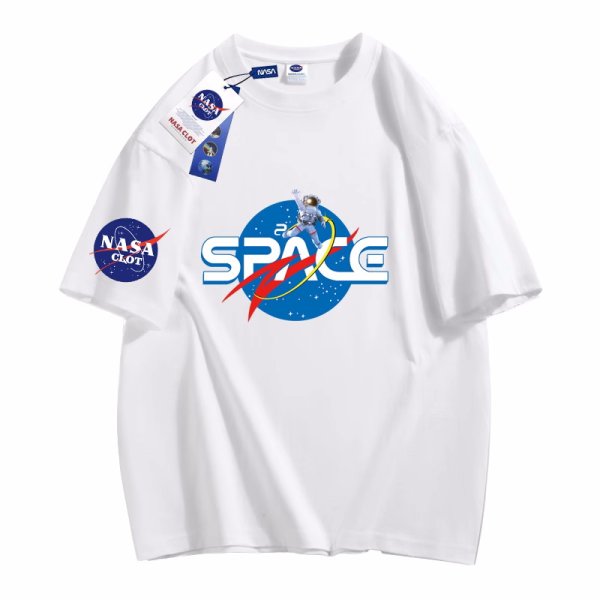 画像1: Unisex Nasa Space x AstronautT-shirt　 ユニセックス男女兼用ナサNASA×宇宙スペース×宇宙飛行士半袖 Tシャツ (1)