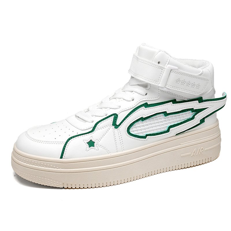 画像2: star & cloudLeather High Cut lace-up sneakers  男女兼用 ユニセックススター星&クラウドレザーハイカットレースアップスニーカー (2)