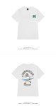 画像2: 23 surfing boy short sleeve T-shirt  オーバーサイズ ユニセックス 男女兼用サーフィンボーイプリントTシャツ (2)