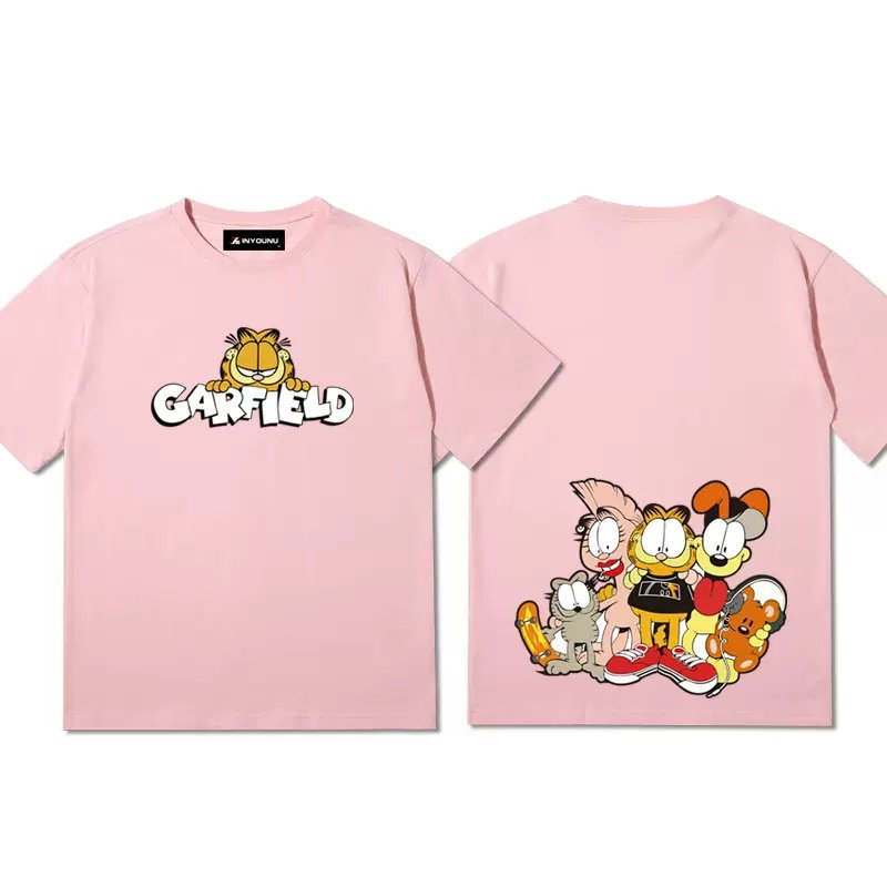 画像5: Garfield & good friends PrintT shirt　 ユニセックス男女兼用ガーフィールド＆仲良し仲間プリント半袖 Tシャツ (5)
