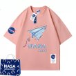 画像6: NASA x paper airplane PrintT shirt　 ユニセックス男女兼用NASAナサ×紙飛行機プリント半袖 Tシャツ (6)