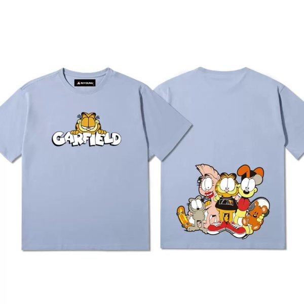 画像1: Garfield & good friends PrintT shirt　 ユニセックス男女兼用ガーフィールド＆仲良し仲間プリント半袖 Tシャツ (1)