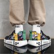 画像5: comic paint high cut lace-up sneakers  男女兼用 ユニセックスコミックペイントレザーハイカットレースアップスニーカー (5)