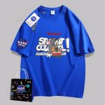 画像6: NASA x Tom and Jerry Noodle Eating Tom PrintT shirt　 ユニセックス男女兼用NASAナサ×トムとジェリートム＆ジェリーイーティングヌードルトムプリント半袖 Tシャツ (6)