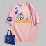 画像7: NASA x Tom and Jerry PrintT shirt　 ユニセックス男女兼用NASAナサ×トムとジェリートム＆ジェリープリント半袖 Tシャツ (7)
