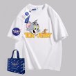 画像10: NASA x Tom and Jerry PrintT shirt　 ユニセックス男女兼用NASAナサ×トムとジェリートム＆ジェリープリント半袖 Tシャツ (10)