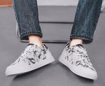 画像6: mottled tie dye painting  lace-up sneakers  男女兼用 ユニセックス斑染タイダイペイントレザーレースアップスニーカー (6)