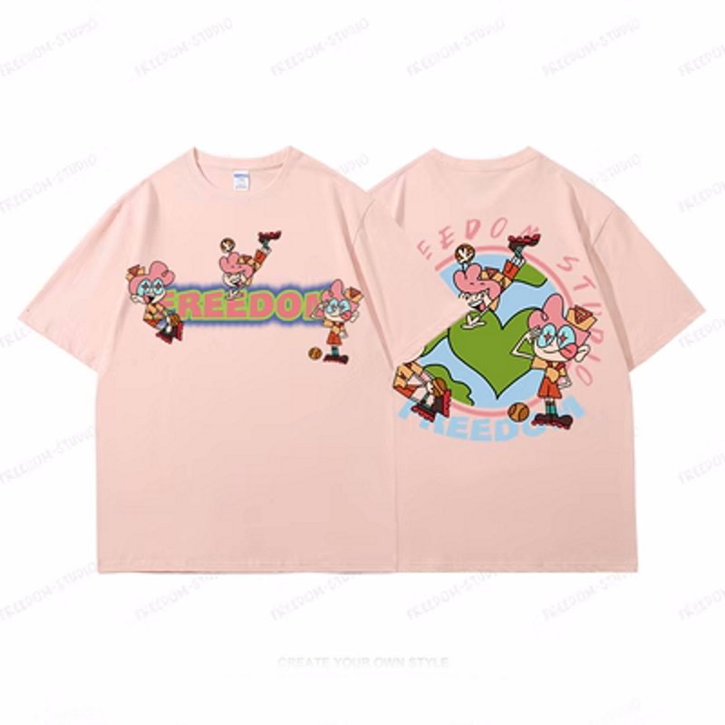 画像7: FREEDOM cute devil PrintT shirt  ユニセックス男女兼用FREEDOMキュートデビルプリント半袖 Tシャツ (7)