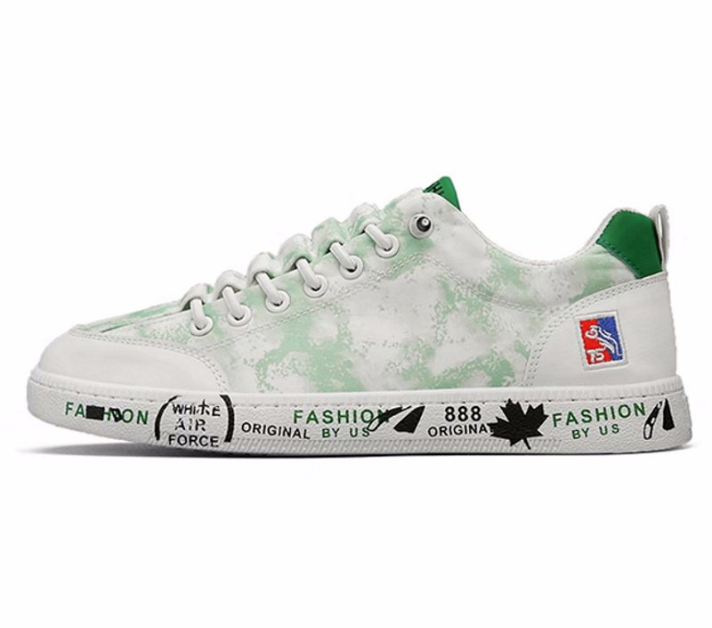 画像1: mottled tie dye painting  lace-up sneakers  男女兼用 ユニセックス斑染タイダイペイントレザーレースアップスニーカー (1)