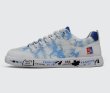 画像3: mottled tie dye painting  lace-up sneakers  男女兼用 ユニセックス斑染タイダイペイントレザーレースアップスニーカー (3)