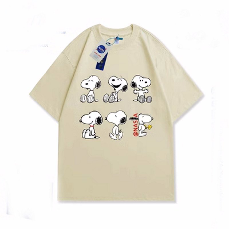 画像4: NASA x Snoopy PrintT shirt　 ユニセックス男女兼用NASAナサ×スヌーピープリント半袖 Tシャツ (4)