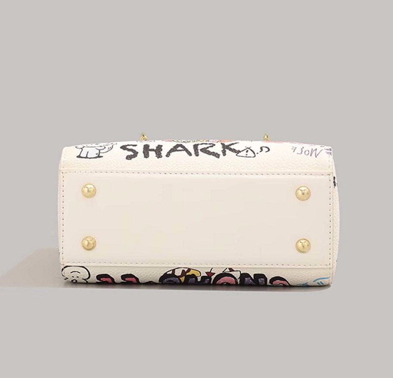 画像4: Bear Graphic Tote Shoulder Bag ベア熊グラフィック トートショルダー2WAYバッグ (4)