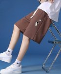 画像11: Astronaut x Moon half pants Sweat pants　 男女兼用ユニセックス 宇宙飛行士×月ムーンハーフパンツ  (11)