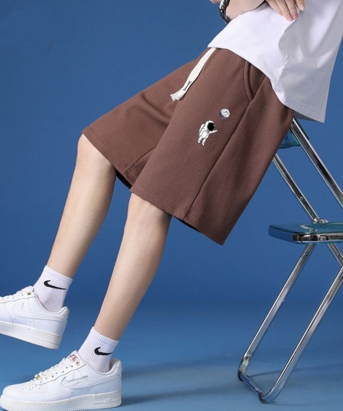 画像11: Astronaut x Moon half pants Sweat pants　 男女兼用ユニセックス 宇宙飛行士×月ムーンハーフパンツ  (11)