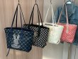 画像9: RABBIT EMBROIDERED MONOGRAM TOTE SHOULDER BAG 2WAY bag 　ラビット刺繍モノグラム  トートショルダー２WAYバッグ (9)