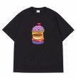 画像1:  hamburger & eyeball PrintT shirt　 ユニセックス男女兼用ハンバーガー＆アイボールプリント半袖 Tシャツ (1)