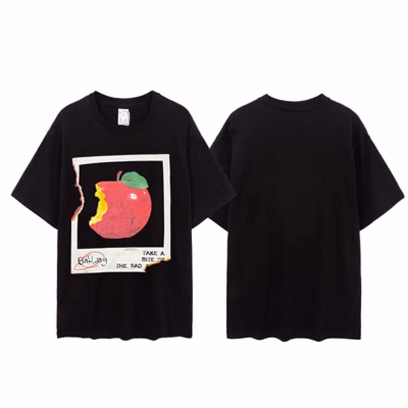 画像5: apple print Print oversizeT shirt  ユニセックス男女兼用アップルプリントオーバーサイズ半袖 Tシャツ (5)