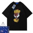 画像2: French fries Mickey Mouse Print oversizeT shirt　 ユニセックス男女兼用フライドポテトミッキーマウスミッキー半袖 Tシャツ (2)