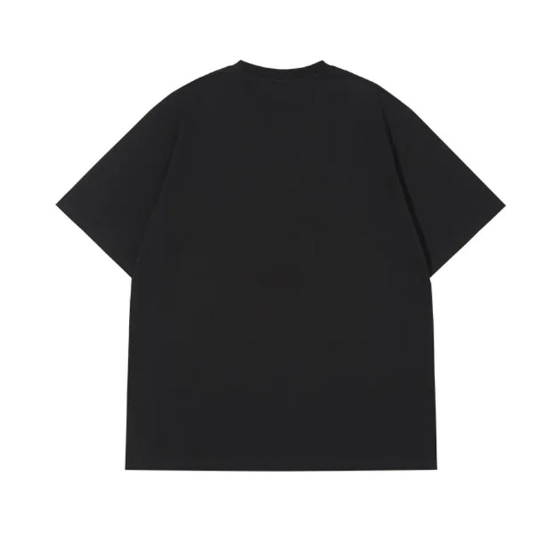 画像3:  hamburger & eyeball PrintT shirt  ユニセックス男女兼用ハンバーガー&アイボールプリント半袖 Tシャツ (3)