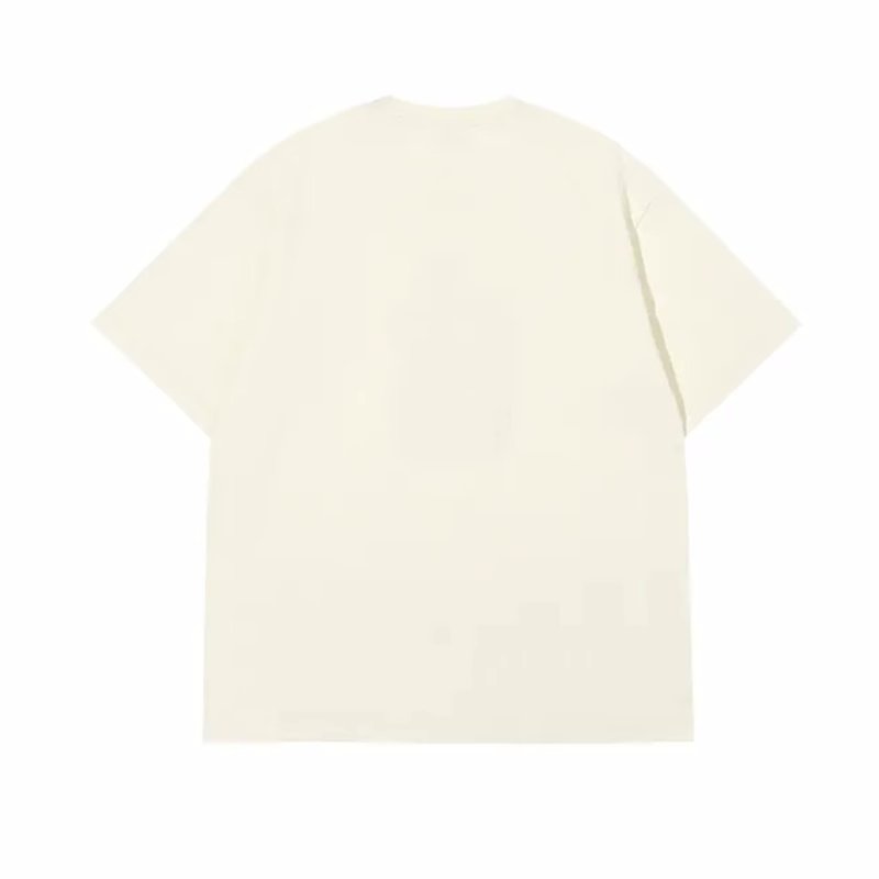 画像4:  hamburger & eyeball PrintT shirt  ユニセックス男女兼用ハンバーガー&アイボールプリント半袖 Tシャツ (4)