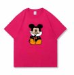 画像6: Thinking Ugly Mickey Clack T-shirt　 ユニセックス男女兼用シンキングアグリーミッキーミッキーマウスクラックTシャツ半袖 Tシャツ (6)