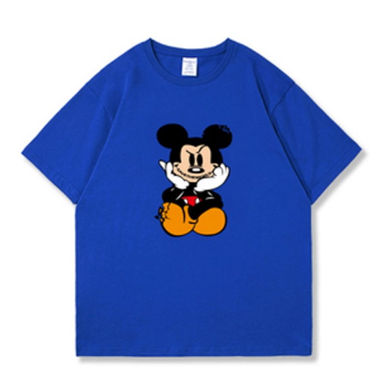 画像5: Thinking Ugly Mickey Clack T-shirt  ユニセックス男女兼用シンキングアグリーミッキーミッキーマウスクラックTシャツ半袖 Tシャツ (5)