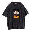 画像1: Thinking Ugly Mickey Clack T-shirt　 ユニセックス男女兼用シンキングアグリーミッキーミッキーマウスクラックTシャツ半袖 Tシャツ (1)