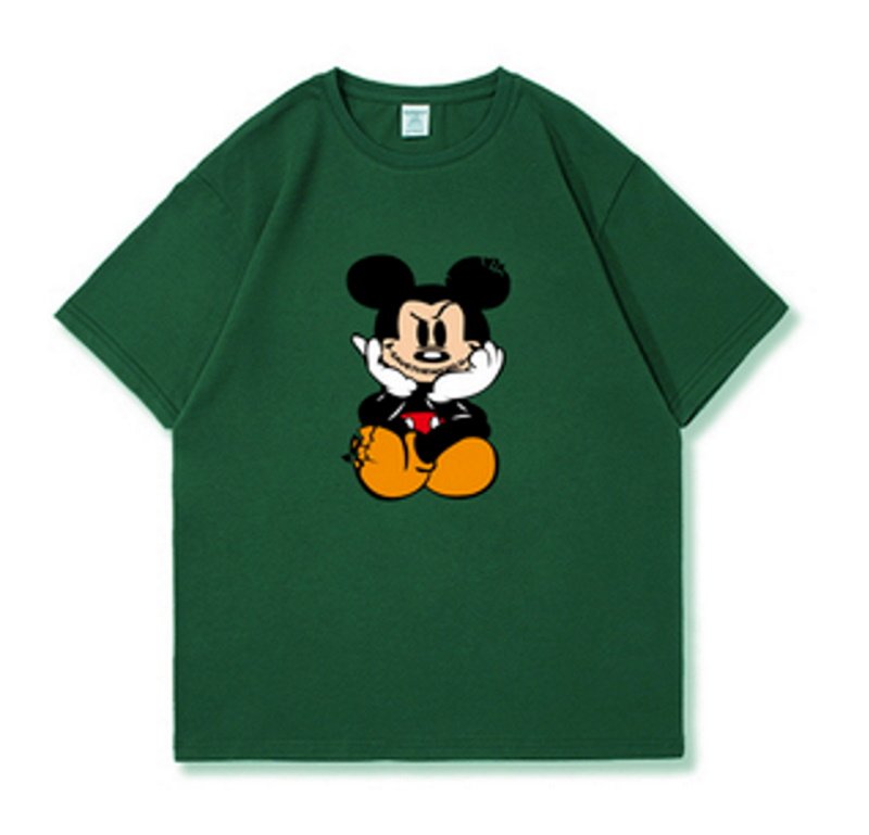 画像4: Thinking Ugly Mickey Clack T-shirt  ユニセックス男女兼用シンキングアグリーミッキーミッキーマウスクラックTシャツ半袖 Tシャツ (4)