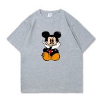 画像3: Thinking Ugly Mickey Clack T-shirt　 ユニセックス男女兼用シンキングアグリーミッキーミッキーマウスクラックTシャツ半袖 Tシャツ (3)