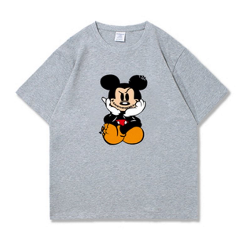 画像3: Thinking Ugly Mickey Clack T-shirt  ユニセックス男女兼用シンキングアグリーミッキーミッキーマウスクラックTシャツ半袖 Tシャツ (3)