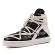 画像1: high-top high-cut leather lace-up bicolor boot lace-up sneakers  男女兼用 ユニセックスハイカットハイトップレザーレースアップバイカラーブーツスニーカー (1)