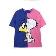 画像4: 23 Snoopy & Woodstock asymmetry Short Sleeve T-shirt   スヌーピー＆ ウッドストック アシンメトリー  半袖Tシャツ (4)