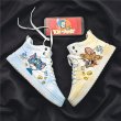 画像4: SALE セール Tom and Jerry high cut leather lace-up sneakers  男女兼用 ユニセックストムとジェリートム＆ジェリーハイカットハイトップレザーレースアップスニーカー (4)