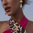 画像3: 23 Smile Head Pearl Mismatch Earrings Jewelry スマイル クリスタルパール ミスマッチピアス (3)