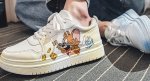 画像6: SALE セール Tom and Jerry high cut leather lace-up sneakers  男女兼用 ユニセックストムとジェリートム＆ジェリーハイカットハイトップレザーレースアップスニーカー (6)