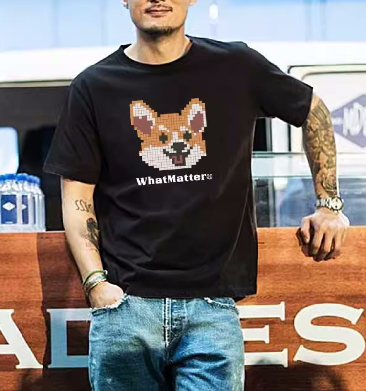 画像8: Unisex fox printT-shir   ユニセックス男女兼用 フォックス狐 ペイント Tシャツ (8)