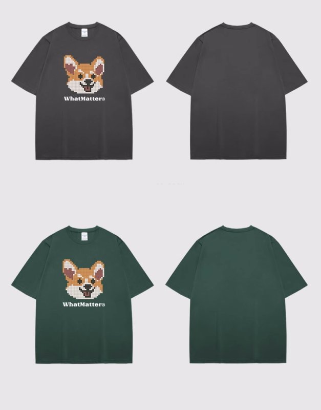 画像7: Unisex fox printT-shir   ユニセックス男女兼用 フォックス狐 ペイント Tシャツ (7)