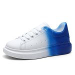 画像3: bicolor leather lace-up sneakers　 男女兼用 ユニセックスバイカラーレザーレースアップスニーカー (3)
