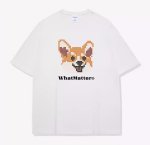 画像2: Unisex fox printT-shir   ユニセックス男女兼用 フォックス狐 ペイント Tシャツ (2)