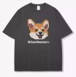 画像3: Unisex fox printT-shir   ユニセックス男女兼用 フォックス狐 ペイント Tシャツ (3)