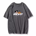 画像3: Mickey Mouse & Pluto printT-shir   ユニセックス男女兼用 ミッキーマウス　ミッキー＆プルート Tシャツ (3)