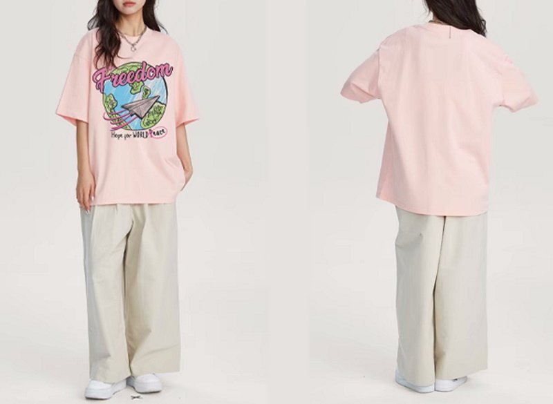 画像10: freedom logo printT-shir   ユニセックス男女兼用 freedomロゴTシャツ (10)